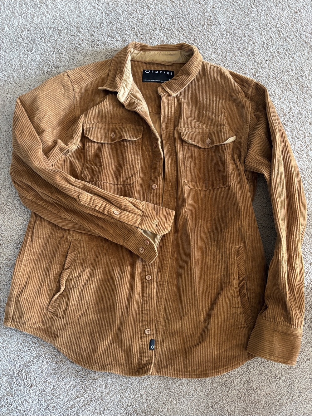 Corduroy button up